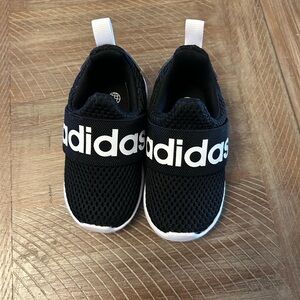 Adidas Kids Black and White Slip-On Sneakers